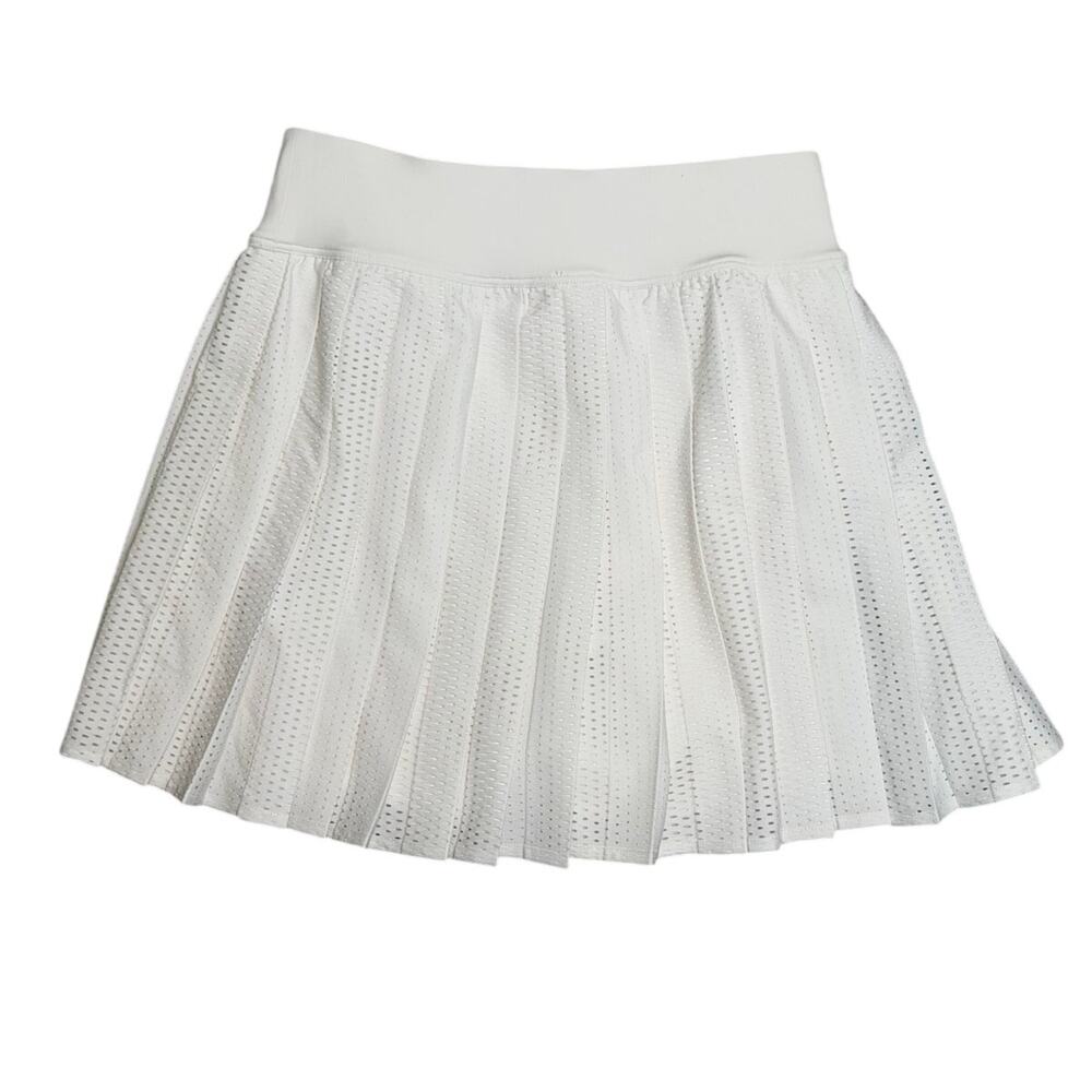 Lululemon Pleated Open-Knit Skirt White Size 0